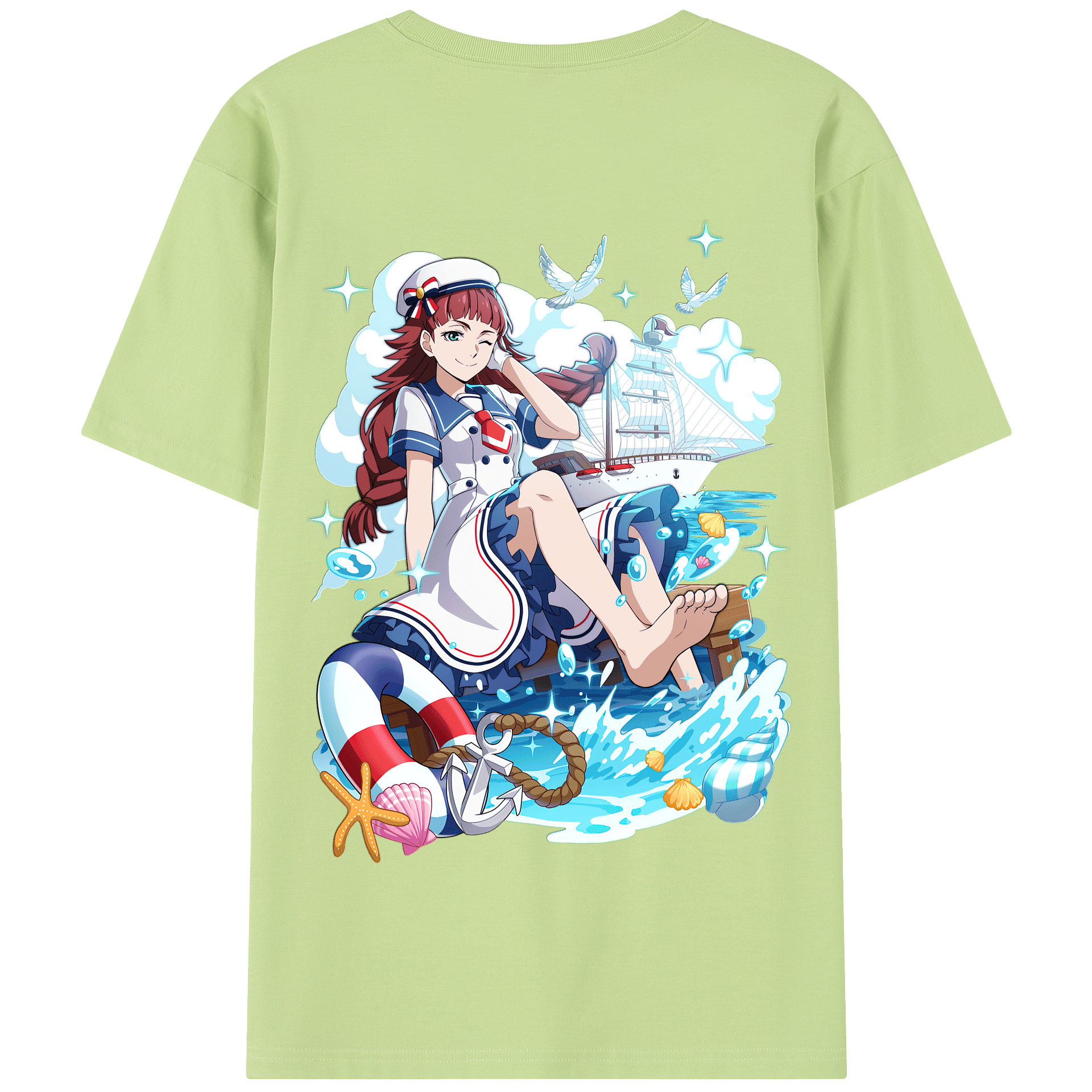（画像用） 文豪ストレイドッグス Bungo Stray Dogs 綿100％半袖Tシャツ（背面プリント）
